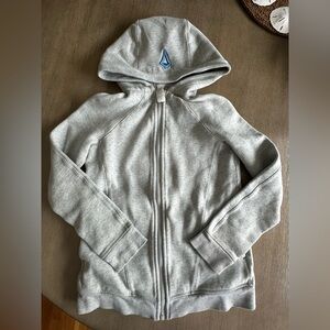 Ivivva  Light Gray Kids Zip-Up Hoodie and Athleta long sleeve 10